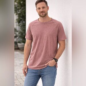 Kenneth Cole Heathered Pink T-Shirt